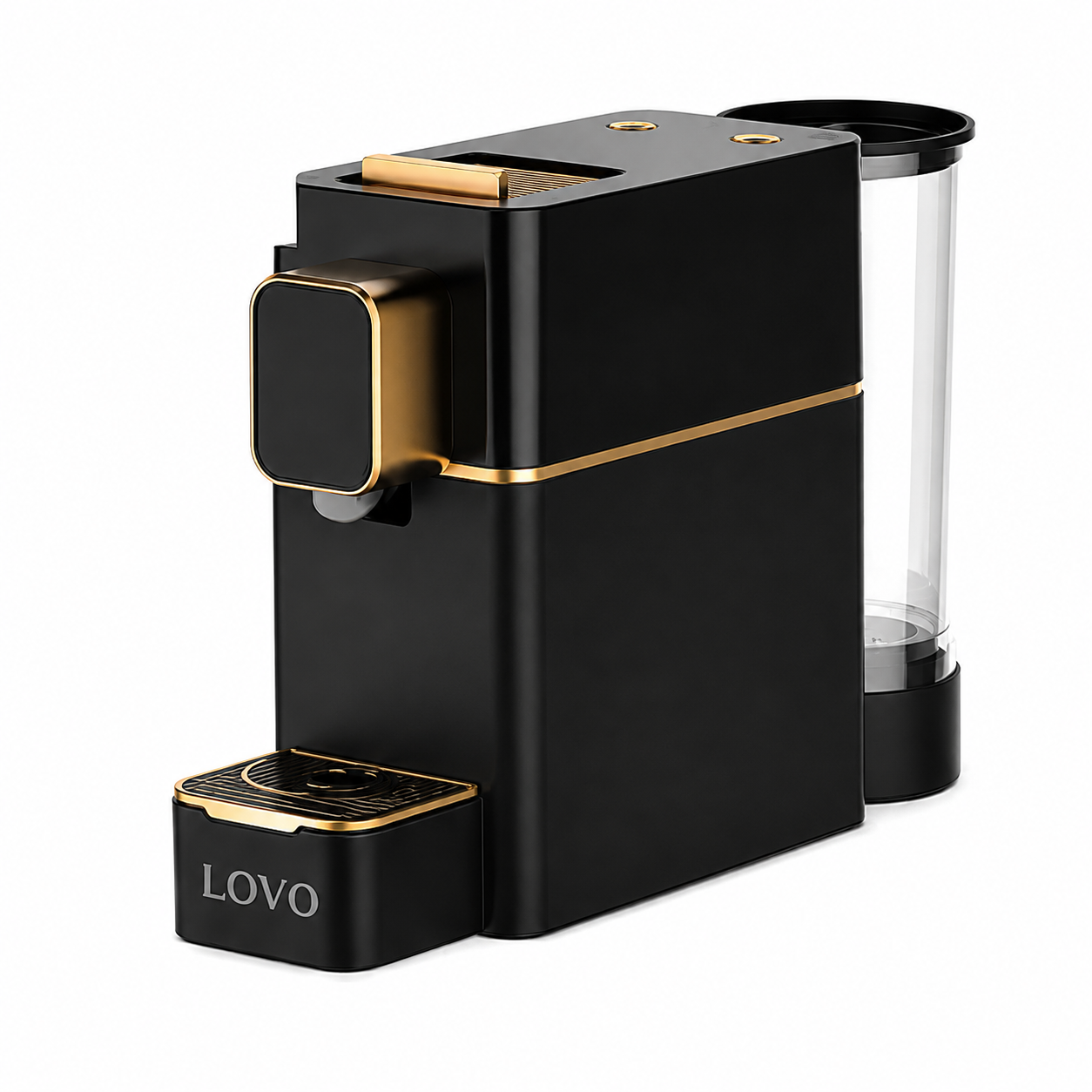 Premium Black & Gold Coffee Machine